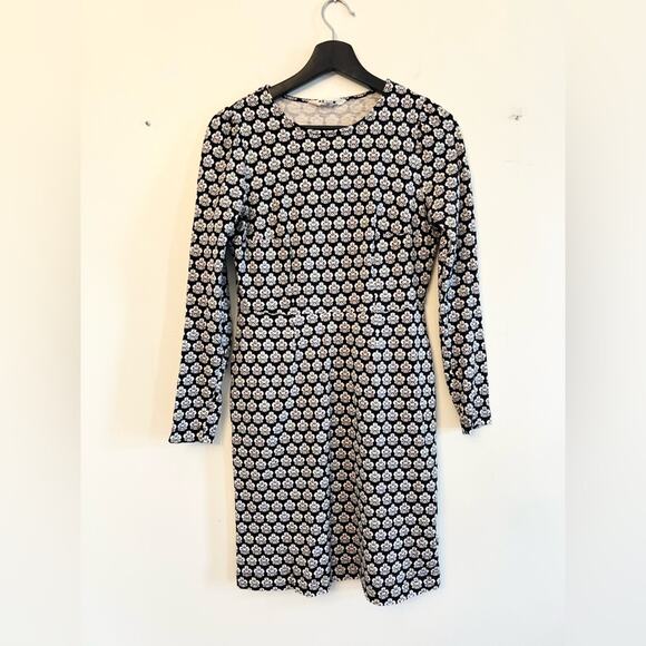 Boden Penelope jersey dress long sleeve carnation stamp 100% cotton knit spring - Picture 4 of 12